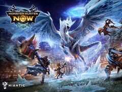 A Monster Hunter Now Velkhana eseményének kulcsgrafikája.