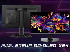 A MAG 272UP X24 néhány területen az MPG 272URX csökkentett változata. (Kép forrása: MSI)