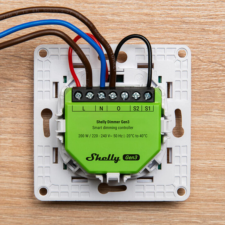 A Shelly Dimmer Gen4. (Kép forrása: Shelly)