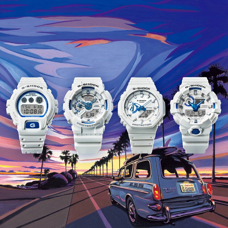 Balról jobbra: DW-6900HDS-7, GA-110HDS-7A, GA-2100HDS-7A és GA-700HDS-7A. (Kép forrása: Casio)