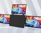 A képen az Acer PD163Q-P3 hordozható monitor látható, amelynek középső részét három, oldalain elhelyezett 1080p felbontású, 15,6 hüvelykes kijelző veszi körül