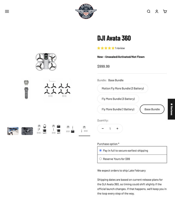(Kép forrása: US Drone Supply)