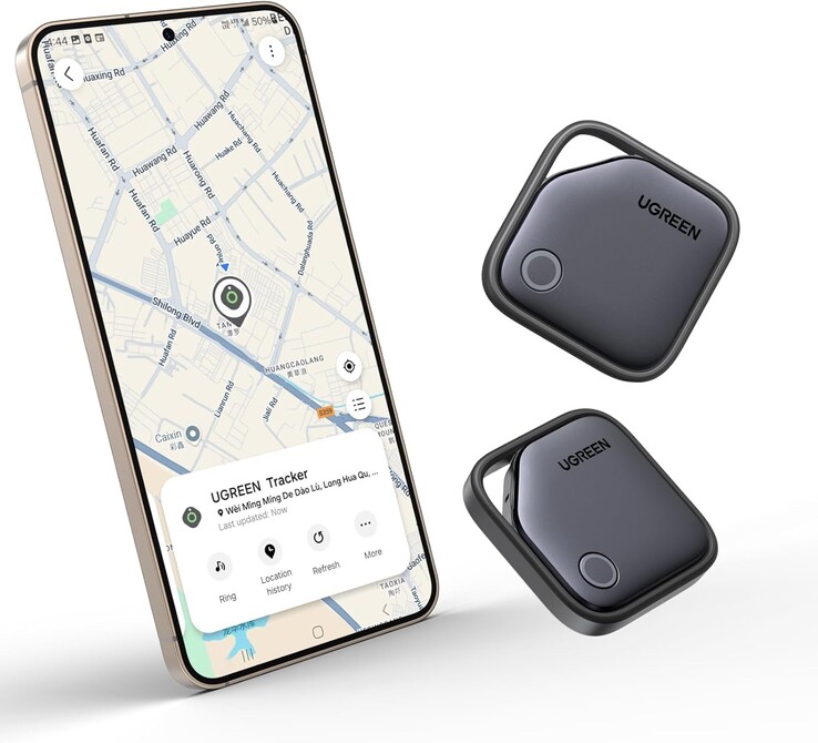 Az Ugreen FineTrack S a Samsung SmartThings Find alkalmazással működik (a képen). (Kép forrása: Ugreen via Amazon)