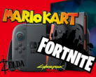 A Nintendo Switch 2 számos, többnyire harmadik féltől származó címmel fog megjelenni. (Kép forrása: Nintendo, CD Projekt Red, Epic Games szerkesztéssel)