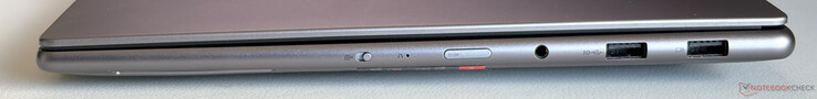 Rendben: Webkamera eShutter, bekapcsológomb, 3,5 mm sztereó, 2x USB-A 3.2 Gen.2 (10 Gbps, 1x Always-on)