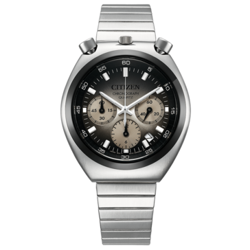 A szürke átmenetes számlappal rendelkező Citizen Tsuno Chronograph AN3714-50H elölnézete.