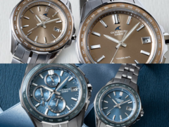 A tetején a Casio Oceanus OCW-S400A-5AJF és az OCW-S40-5AJF, míg alul az Oceanus OCW-S7000E-2AJF és az OCW-S40-2AJF található. (Kép forrása: Casio)