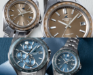 A tetején a Casio Oceanus OCW-S400A-5AJF és az OCW-S40-5AJF, míg alul az Oceanus OCW-S7000E-2AJF és az OCW-S40-2AJF található. (Kép forrása: Casio)