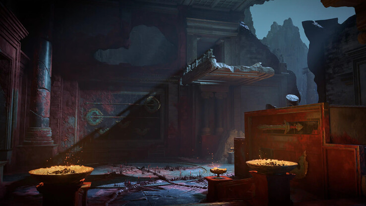 Kép a törölt God of War többjátékos játékból, melyen a vöröses szín látható. (Kép forrása: MP1st)