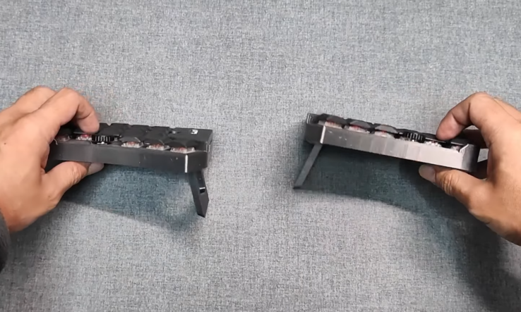 PSKeeb 5 ergonomikus vezeték nélküli mechanikus billentyűzet sátorozás. (Kép forrása: Tinker & Hack)