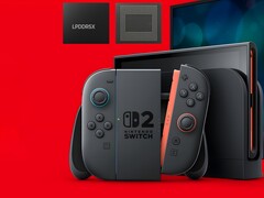 LPDDR5X memória a Switch 2 felett (Kép forrása: Samsung, Nintendo of America szerkesztéssel)