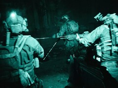 Battlefield 6 in-engine felvételek, amelyek egy éjszakai küldetést mutatnak éjjellátó szemüveggel. (Kép forrása: Steam)