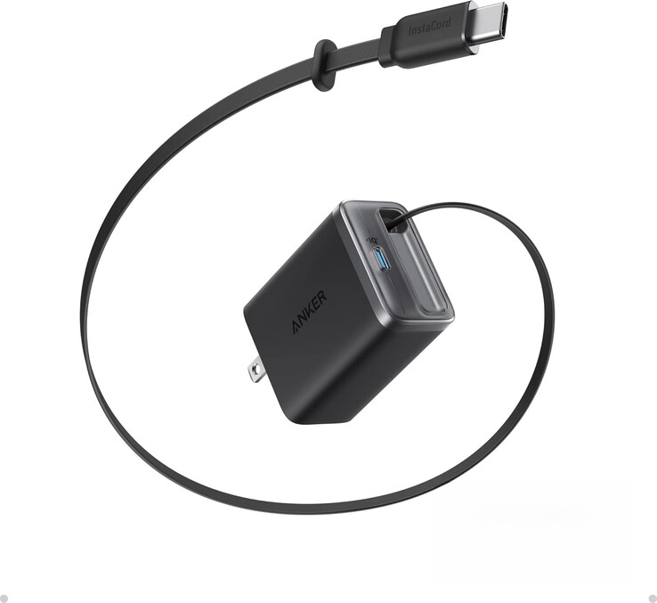 Az Anker Nano Charger (35W, beépített visszahúzható USB-C kábel). (Kép forrása: Anker)