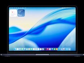 Apple a macOS 26 Tahoe legújabb béta verziójában egy bevágás nélküli MacBookot mutat be. (Kép forrása: Apple)