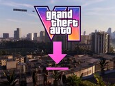 Banner a GTA 6 fájlméretéről, letöltési ikonnal megjelenítve