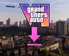 Banner a GTA 6 fájlméretéről, letöltési ikonnal megjelenítve