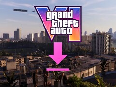 Banner a GTA 6 fájlméretéről, letöltési ikonnal megjelenítve
