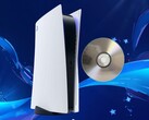 A PS5 konzol fizikai játéklemezzel együtt látható