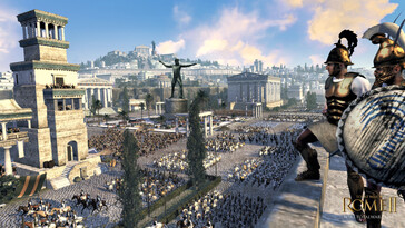 A Total War: Rome II – Emperor Edition című játékban egy várost ábrázoló kép.