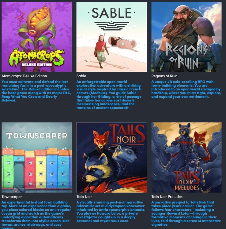 A hat további játék a 7 dolláros csomagban (Kép forrása: Humble Bundle)