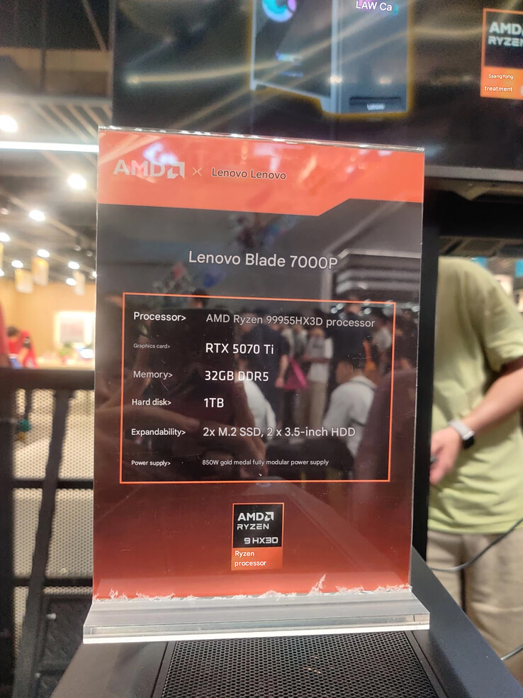 A Legion Blade 7000P gaming desktop adatai (Kép forrása: ENEN科技匠 - machine translated)
