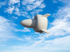 Az S1500 szélturbina az égen (Kép forrása: People's Daily, Kína; AI-szerkesztés)