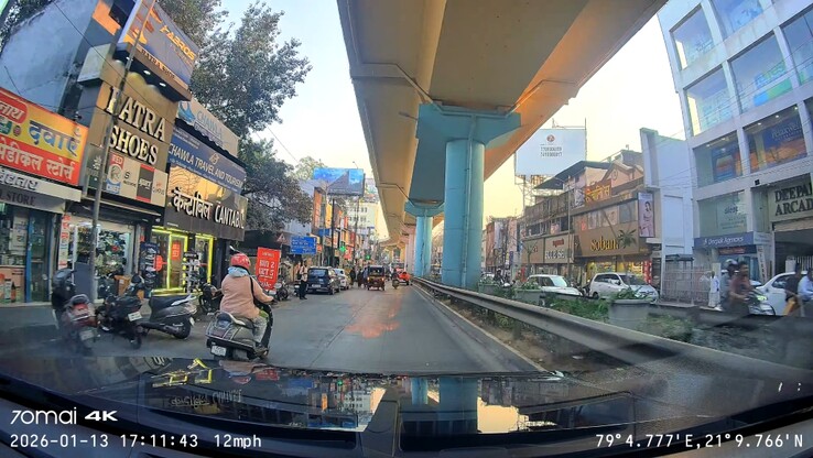 A 70mai 4K T800 elülső kamera