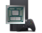 Az Xbox Series X egy 8 magos Zen 2 processzorral rendelkező AMD APU-t és egy 52 CPU-val rendelkező RDNA 2 iGPU-t tartalmaz (a képen látható AMD Dragon Range APU). (Kép forrása: AMD, Xbox, szerk.)