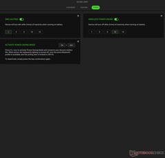 Razer Joro Synapse teljesítménybeállítások