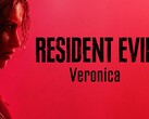 A Capcom Resident Evil Veronica remake-jének hivatalos promóciós kulcsgrafikája és címbrandingje.