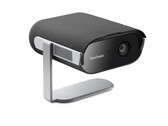A Viewsonic M1 Max hordozható projektor képes telefonokat tölteni és videókat streamelni a Google TV-ről. (Kép forrása: Viewsonic)