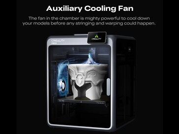 A Creality K2 Pro egy kiegészítő ventilátorral rendelkezik. (Kép forrása: Creality)