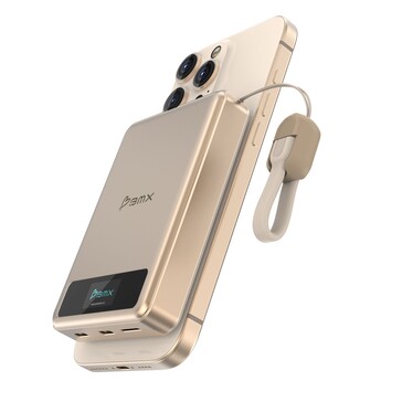 A BMX SolidSafe power bank kis LCD kijelzővel rendelkezik (Kép forrása: BMX)