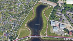 GNSS tesztút: a tó körül