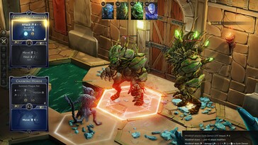 Egy kép, amely egy csatát mutat Gloomhavenben.