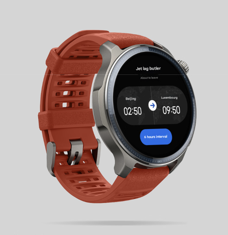 A Zepp OS 5 rendelkezik a Jet Lag Manager funkcióval, amelyet a Balance 2 okosórán mutattak be. (Kép forrása: Amazfit, gépi fordítás)