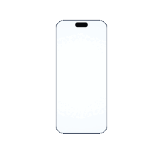 Az iPhone 18 Pro kijelzőjének kis szögben megdöntött szimulációja, amelyen látható a színeltolódás, amelyet a Poorplayer tesztjei mértek.
