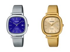 Az új Casio órák, köztük az LTP-B166D-2AV (balra) és az LTP-B166G-9AV (jobbra) hamarosan Európa-szerte megjelennek. (Kép forrása: Casio)