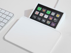 A képen: 15 billentyűs Stream Deck modul egy trackpadre szerelve. A hobbisták mostantól a Stream Deck gombokat is hozzáadhatják egyedi építményeikhez anélkül, hogy a kiskereskedelmi verziókat le kellene bontaniuk. (Kép forrása: Elgato)