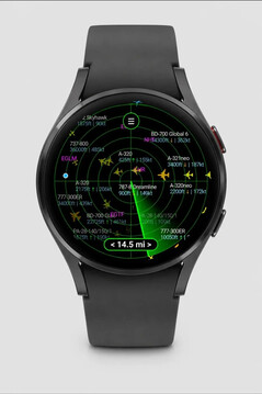 Flight Scanner radar-stílusú repülőgép-kijelző