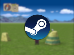 Egy játékbeli képernyőkép a Steam logóval a tetején.
