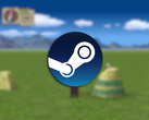 Egy játékbeli képernyőkép a Steam logóval a tetején.