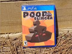 Egy kép a világ egyik legritkább PS4-es játéklemezéről, a Poop Slingerről