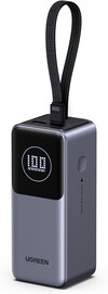 Az Ugreen Nexode Power bank 20000mAh 130W beépített USB-C kábellel. (Kép forrása: Ugreen)