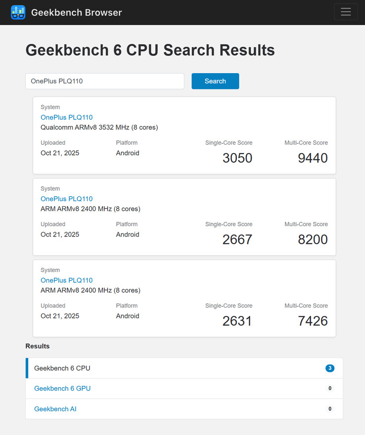 (Kép forrása: Geekbench)