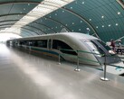 A jelenlegi kereskedelmi mágneses lebegésű vonatok, mint például a képen látható sanghaji mágneses lebegésű vonat, 186–268 mph maximális sebességgel közlekednek.