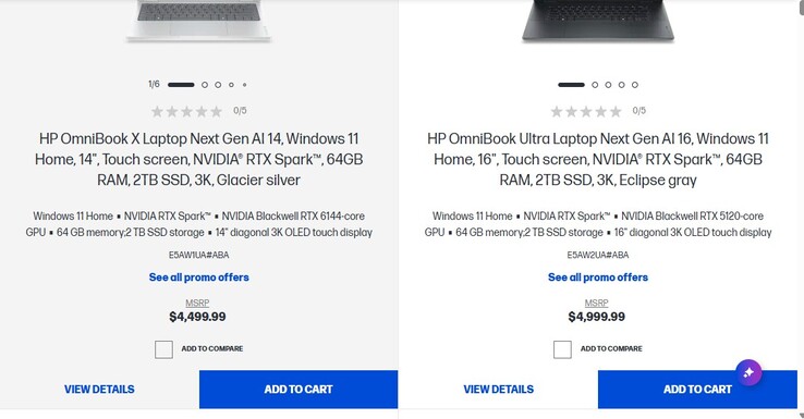 20 magos Nvidia RTX Spark HP laptop árak