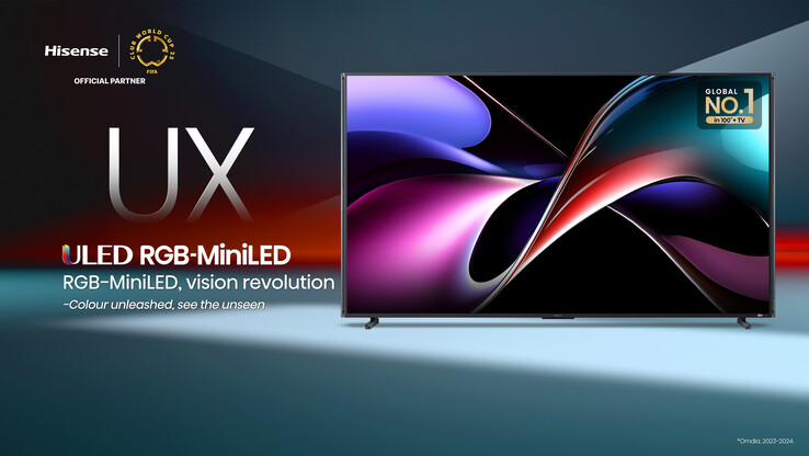 A Hisense 116UX Mini-LED RGB TV. (Kép forrása: Hisense)