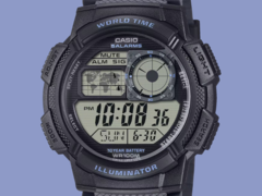 A Casio AE-1000W-8AV karóra (fent) megjelenik Európában. (Kép forrása: Casio)