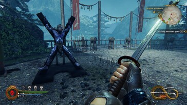 A képen: Egy játékmenet-képernyőkép a Shadow Warrior 2-ből.